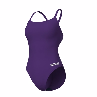 Arena - Woman's Team Swimsuit Challenge Solid Plum-White